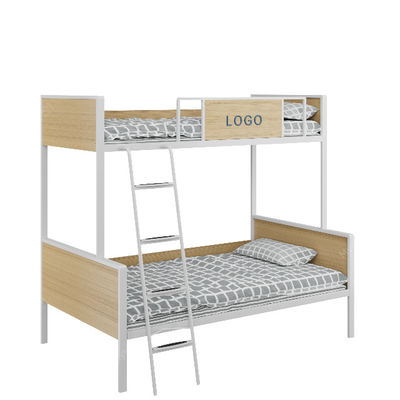 Support customization Sturdy Iron Frame Student Dormitory Bunk Bed for Bedroom and Apartment High Durability