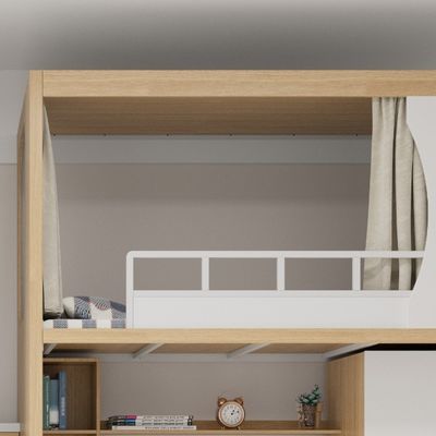 Customizable Iron Double Bunk Bed With Equal Width Top & Bottom Bedroom School Dormitory Apartment Furniture