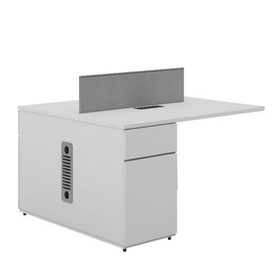 Support customization Modern Four-Person Office Desk Contemporary Design Durable MFC Panel Furniture