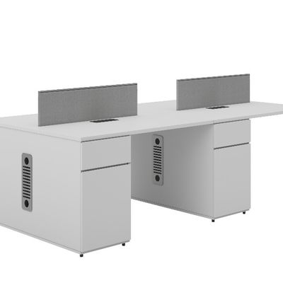 Support customization Modern Four-Person Office Desk Contemporary Design Durable MFC Panel Furniture
