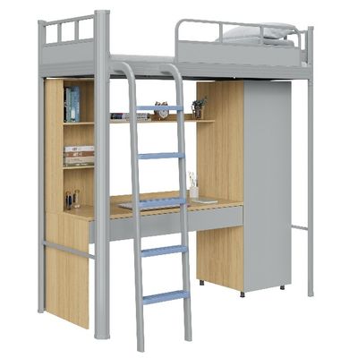 Support customization Youth Dormitory Bunk Bed With Stairs Customizable for University Students