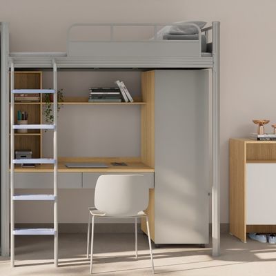 Support customization Youth Dormitory Bunk Bed With Stairs Customizable for University Students