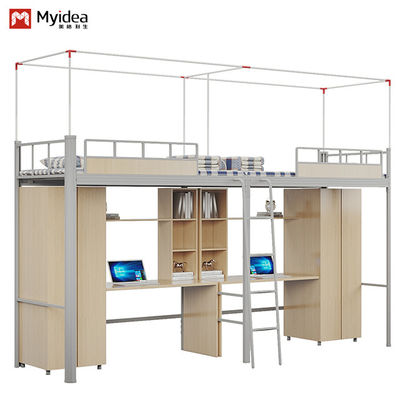 Support customization Beautiful and practical, double student apartment bed with curtain frame