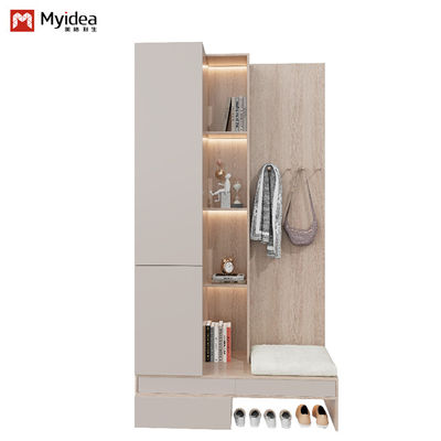 Shoe Cabinet Bookcase With Lamp Belt Design One-piece Wardrobe Support customization