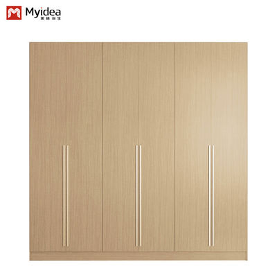 High stability and functionality, large storage space apartment furniture wooden wardrobe Support customization