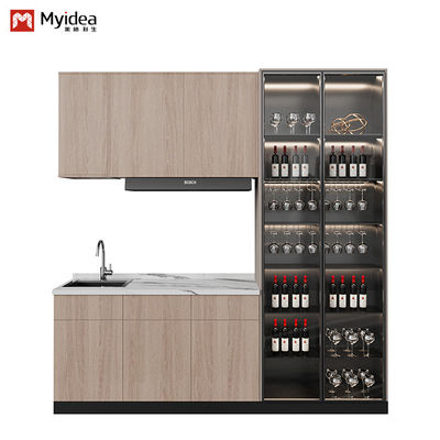ISO9001 certification of high-end fashion durable tea cabinet support customization