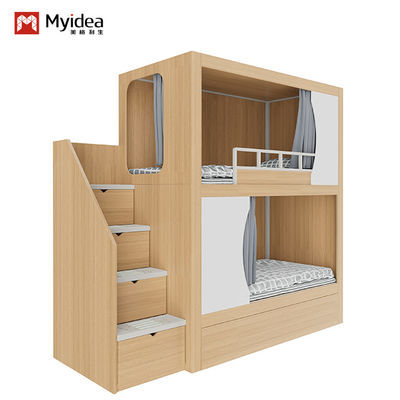 2600 X 900 X 2400mm School Bunk Bed With Cutting Drilling And Galvanizing Support customization