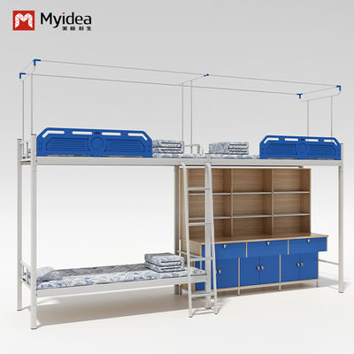 Customizable student dormitory three-seater apartment bed and customization three-seater desk