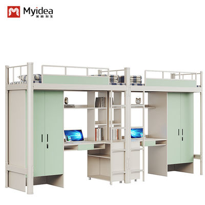 School Furniture Up And Down Bed Children Bunk Bed With Desk Support customization