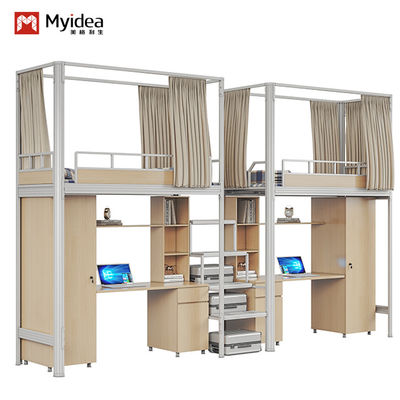 Modern Design Products Furniture Metal Bunk Bed With Desk Support customization