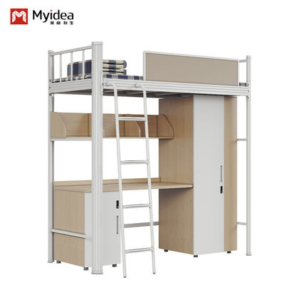 Strong security, large storage space, Support customization beautiful and practical student apartment bed made in  Myidea