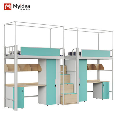 Support customization Affordable and Comfortable Capsule Bunk Bed with Stairs which are  bright colors for Hostels