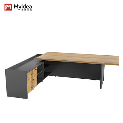 regal walnut  and iron gray cloth pattern with color band on the desk of the supervisor Support customization