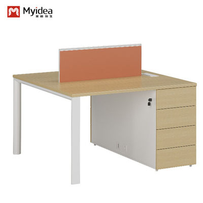 Li Series Modern Simple Nordic Oak Staff Desk Lettering Steel Foot Customized