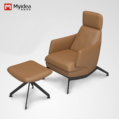 Chromed Steel Leg Office Sofa Sturdy And Durable for Business Meetings and Reception Rooms