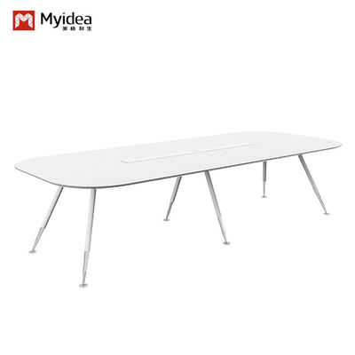 Support customization Modern Snow White Metal Conference Table with 36 Color Choices 3000*1400*760/3600*1500*760