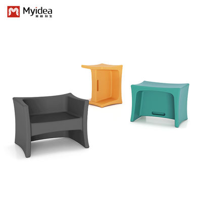 Support customization Music Room Students Multi-side Stool Chair , Simple Multi-functional Kindergarten Plastic Children's Stool