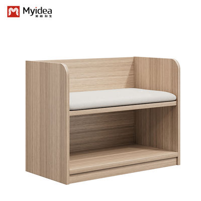 Support customization Modern Luxury Wooden Change Shoe Stool Versatile Footrest for Home Living Room Bedroom or Hotel Use
