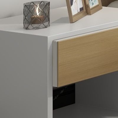 Support customization Modern Wooden Bedside Cabinet with Storage Nightstands for Bedroom or Living Room Commercial Furniture