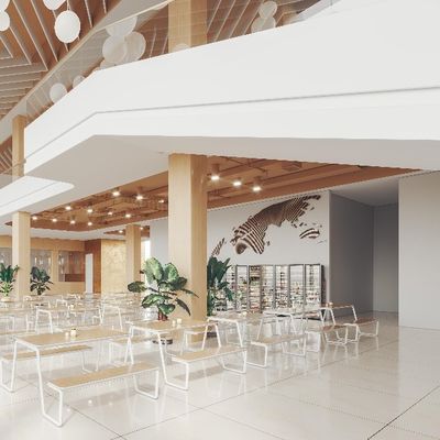 Multifunctional Restaurant Furniture Integrated Table And Chair Design Of Myidea Support customization