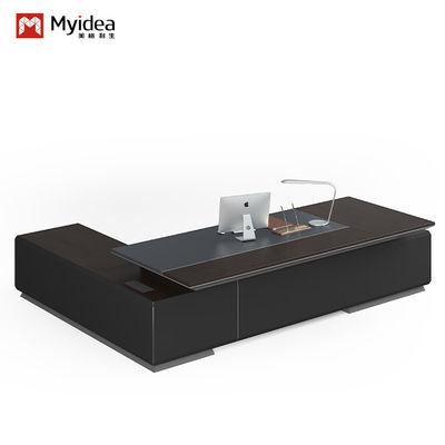 Modern Luxury Large Wooden MDF Desk Classic Boss Office Desk For Workstations Office Furniture Support customization