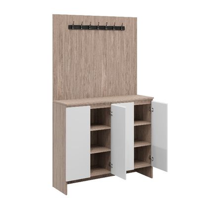 Support customization Modern Open Wardrobe Bedroom Home Hotel Use Upper Hanging Hat Rack Lower Shoe Storage