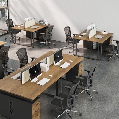 Two-Person Modular Office Desk Combination with customization Extendable Feature and Three Drawers No reviews yet