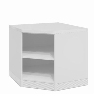 Customizable Two-Tier Wood Corner Storage Cabinet Single-Door Design For Kitchen And Dining Room