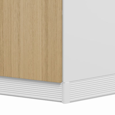 Customizable Two-Tier Wood Corner Storage Cabinet Single-Door Design For Kitchen And Dining Room