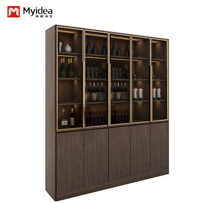 Support customization Contemporary Living Room Office Display Cabinet, Modern Design, Wooden/Metal/Glass Material