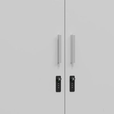 Support customization Modern Simple Design Steel Metal Bedroom Wardrobe with Hanging Rod Ample Storage Space Home Furniture for Hotel Living Room