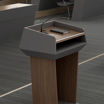 Support customization Modern Lectern Wood Panel Steel Plastic Materials Stage Large Event Center School Meeting Room Office Hotel Outdoor Gym
