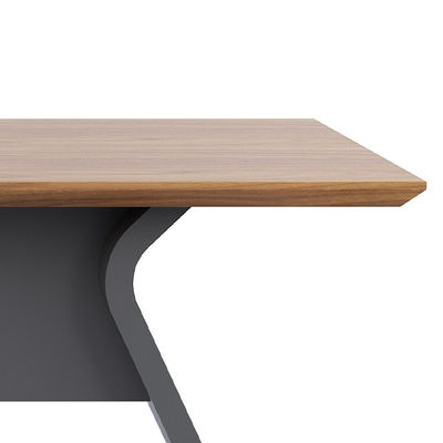 Support customization Modern Luxury Wood Tea Table Set For Living Room And Office Versatile Dark Color With Wood Grain Coffee Tables