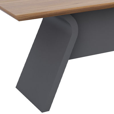Support customization Modern Luxury Wood Tea Table Set For Living Room And Office Versatile Dark Color With Wood Grain Coffee Tables