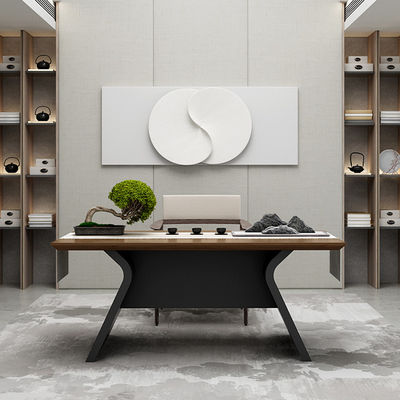 Support customization Modern Luxury Wood Tea Table Set For Living Room And Office Versatile Dark Color With Wood Grain Coffee Tables