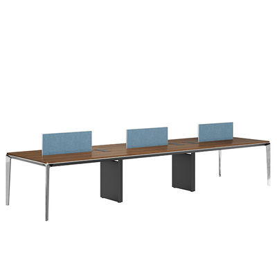 Contemporary Design Two Four or Six-Person Office Desk Modern Wooden Metal Iron Moduler Furniture for Home or School Office Support customization