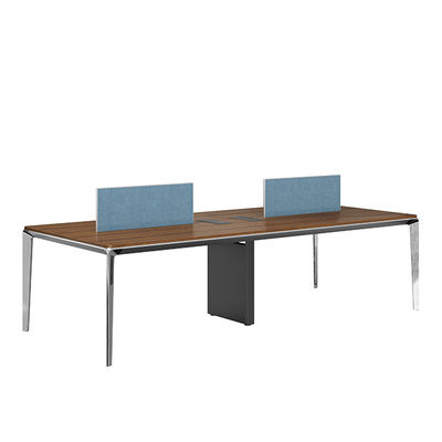 Contemporary Design Two Four or Six-Person Office Desk Modern Wooden Metal Iron Moduler Furniture for Home or School Office Support customization