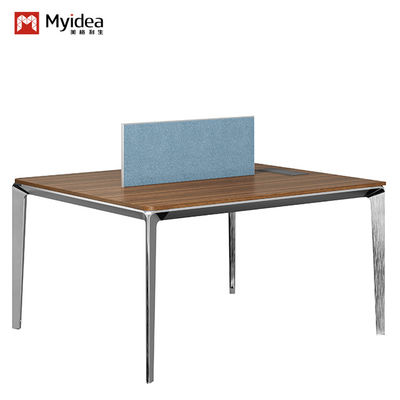 Contemporary Design Two Four or Six-Person Office Desk Modern Wooden Metal Iron Moduler Furniture for Home or School Office Support customization