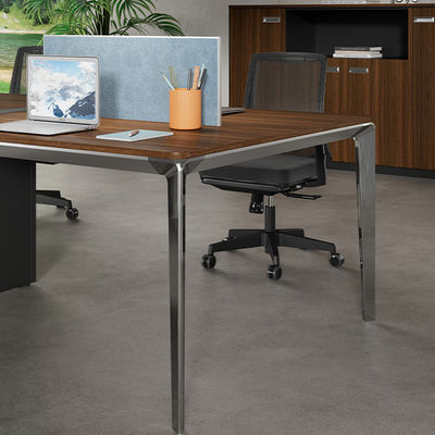 Contemporary Design Two Four or Six-Person Office Desk Modern Wooden Metal Iron Moduler Furniture for Home or School Office Support customization