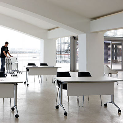 Support customization Classic Modern Design Foldable Office Desk Large Training Room Furniture Home School Office Training Classes Panel Wood Style