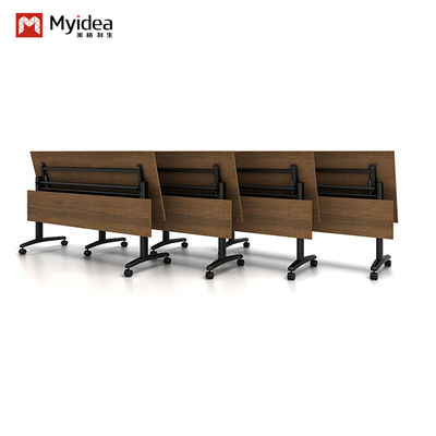Dark Series Design Support customization Movable Foldable Office Desk Large Training Room Furniture Modular Wooden Board Style Homeschool Office