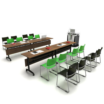 Dark Series Design Support customization Movable Foldable Office Desk Large Training Room Furniture Modular Wooden Board Style Homeschool Office