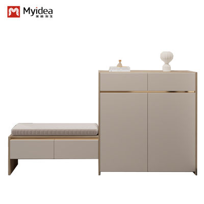 Support customization Modern Open Wardrobe With Upper Storage and Lower Shoe Storage Folding Furniture for Home and Hotel Bedroom Use