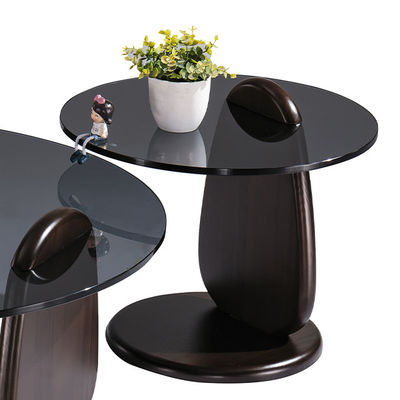 Support customization Contemporary Minimalist Design Small Tea & Coffee Table Modern Glass Round Style for Living Room Bedroom Hotel Home Use