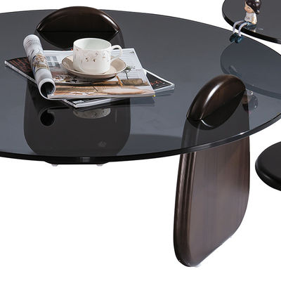 Support customization Contemporary Minimalist Design Small Tea & Coffee Table Modern Glass Round Style for Living Room Bedroom Hotel Home Use