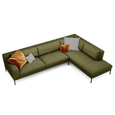 Support customization Nordic Minimalism Leather Sofa Set Office Bedroom Traditional Sectional Design Metal Legs Single/ Triple Seat Sofas Living Hotel