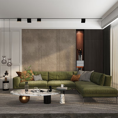 Support customization Nordic Minimalism Leather Sofa Set Office Bedroom Traditional Sectional Design Metal Legs Single/ Triple Seat Sofas Living Hotel
