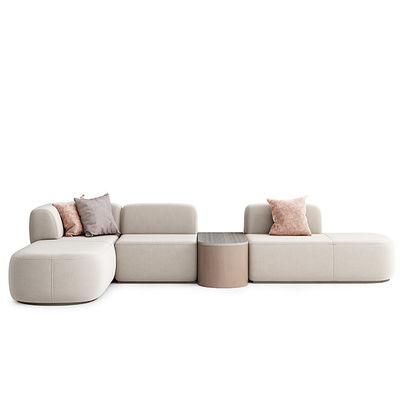Support customization Nordic Minimalism Sofa Set for Office/Bedroom Innovative Arc Fabric for Traditional Living Apartment or Villa Use