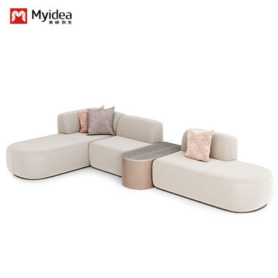 Support customization Nordic Minimalism Sofa Set for Office/Bedroom Innovative Arc Fabric for Traditional Living Apartment or Villa Use
