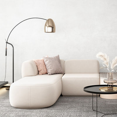 Support customization Nordic Minimalism Sofa Set for Office/Bedroom Innovative Arc Fabric for Traditional Living Apartment or Villa Use